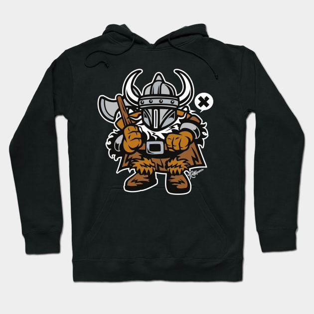 Viking The Original Hacker Hackerman Character Hoodie by RuftupDesigns